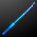 5 Day Custom Blue Flashing Stick Wand w/ Blue Sparkle Fibers